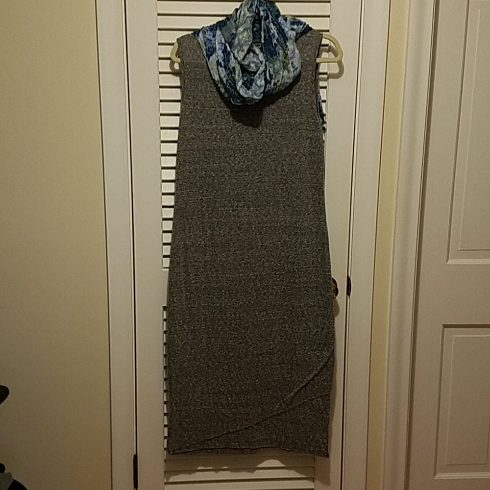 Grey Sleeveless Maxi Dress